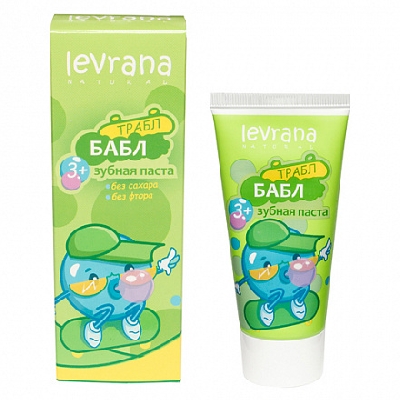 Леврана Детская зубная паста со вкусом БАБЛ ГАМ 3+ / 50мл /ТМ Levrana