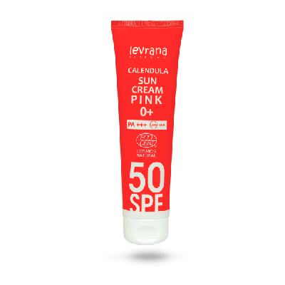 Леврана солнцезащитный крем для тела Календула SPF50 Pink 100 ml