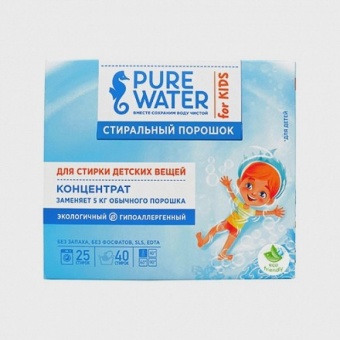 Pure water Стиральный порошок для детского белья 1000гр